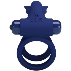 For Him-Doppelring Zwillinge mit Schwingungen und Stimulator Schmetterling · Sextoys (Bild 5)