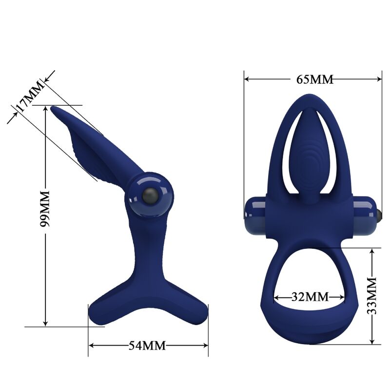 For Him-Double Mat Ring mit Vibration und Stimulator · Sextoys (Bild 9)