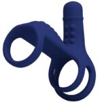 For Him-Elish Ring Vibrator mit Blau-Silikon-Erweiterung, 10 · Sextoys