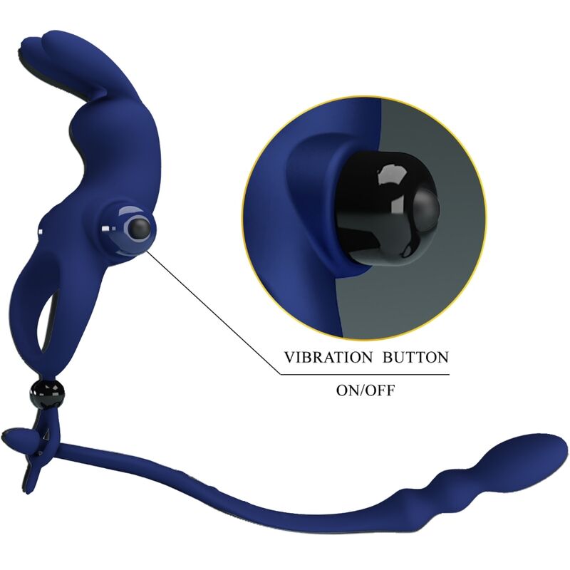 For Him-Pretty Love Ring Vibrator Kaninchen mit Stecker · Sextoys (Bild 10)
