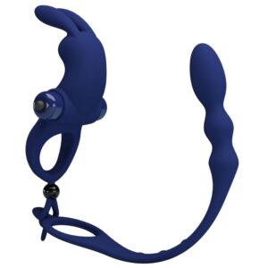 For Him-Pretty Love Vibrierender Rabbit-Penisring mit Plug
