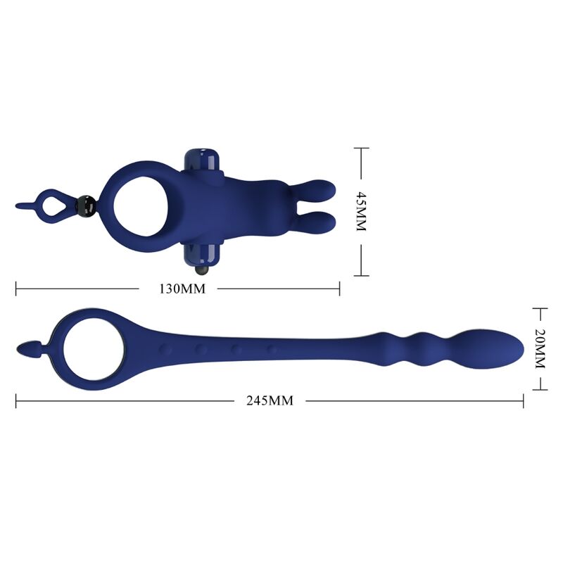 For Him-Pretty Love Ring Vibrator Kaninchen mit Stecker · Sextoys (Bild 4)
