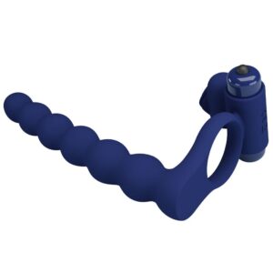 For Him-Ajmal Ring Vibrator mit Blau-Silikon-Stopfe, 10 Geschwindigkeiten · Sextoys (Bild 7)