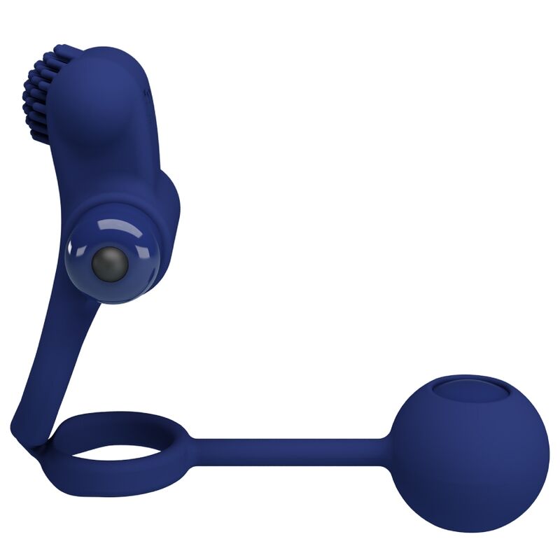 For Him-Doppel-Remington Vibrationsring mit Verschluss, Blau-Silikon · Sextoys (Bild 10)