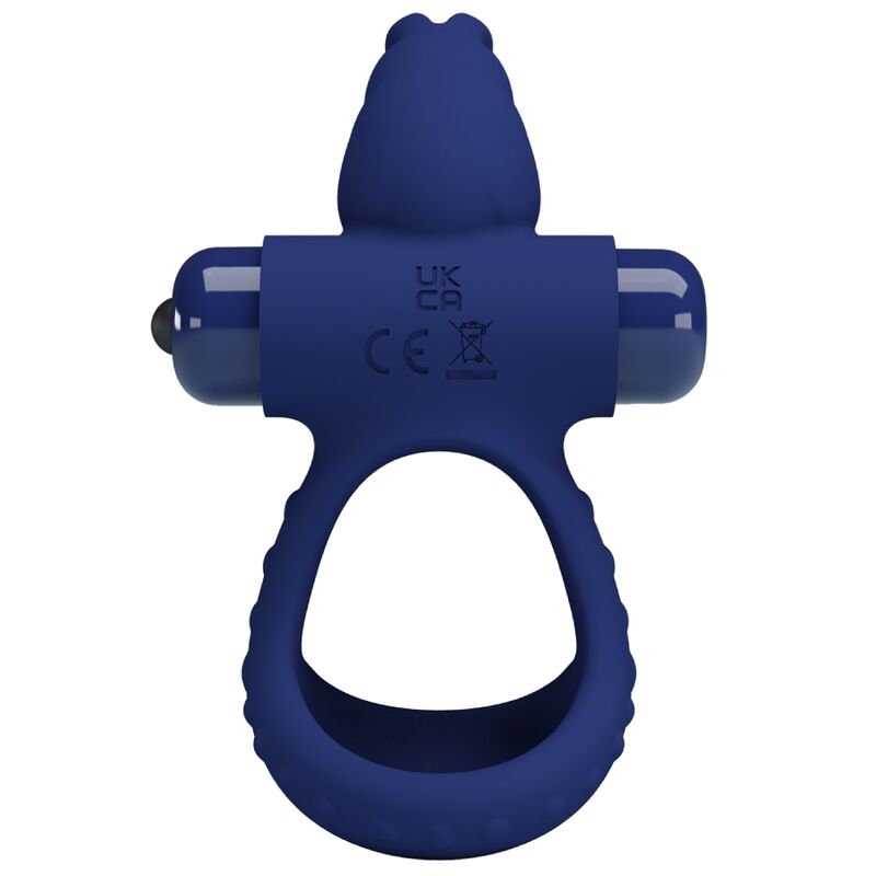 For Him-Luchito Vibrationsring Double Rabbit Blau-Silikon, 10 · Sextoys (Bild 8)