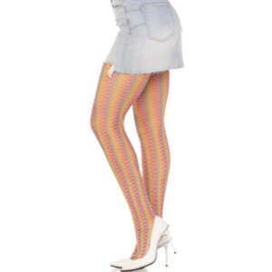 Leg Avenue Hosiery-Multicolor Crochet Strümpfe · Sexy Damen-Dessous (Bild 2)