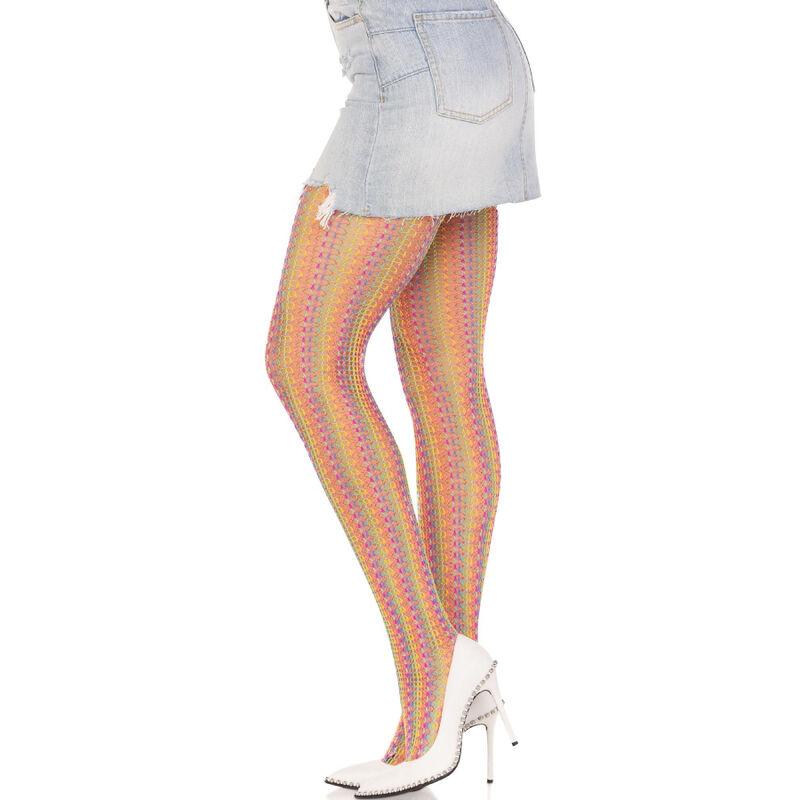 Leg Avenue Hosiery-Multicolor Crochet Strümpfe · Sexy Damen-Dessous (Bild 2)