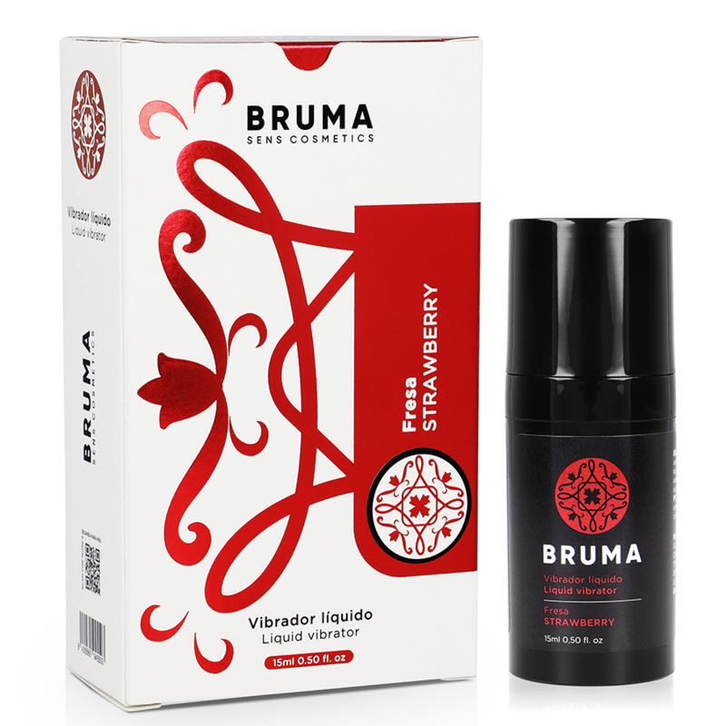 Bruma-Flüssiger Vibrator Ultra Sliding Erdbeere 15 ml