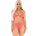 Leg Avenue-Top und Slip mit Hosenträgern · Sexy Damen-Dessous