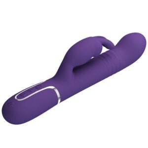 High Tech-Coda Rabbit Vibrator 4 in 1 Purple-Silikon, 7 Geschwindigkeiten · Vibratoren (Bild 3)