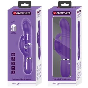 High Tech-Coda Rabbit Vibrator 4 in 1 Purple-Silikon, 7 Geschwindigkeiten · Vibratoren (Bild 9)