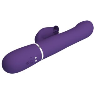 High Tech-Zalin Rabbit Vibrator Pearls 4 in 1 Lila-Silikon, 7 · Vibratoren (Bild 3)