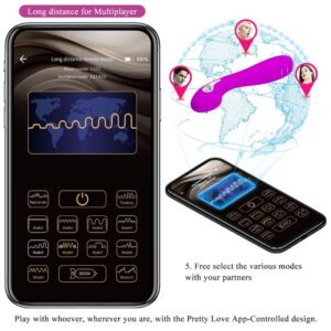 App Series-Hector Elektroshock Vibrator Free App Lila-Silikon · Vibratoren (Bild 6)