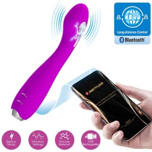 App Series-Hector Elektrostimulations-Vibrator Free App Violett-Silikon
