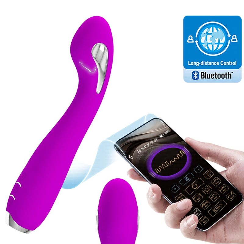 App Series-Hector Elektroshock Vibrator Free App Lila-Silikon · Vibratoren (Bild 2)