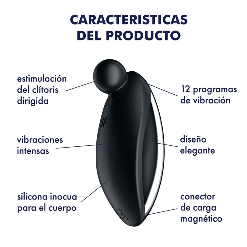 Satisfyer Vibrator-Spot on 2 Vibrator Lay-on Schwarz-Silikon, 12 · Vibratoren (Bild 4)