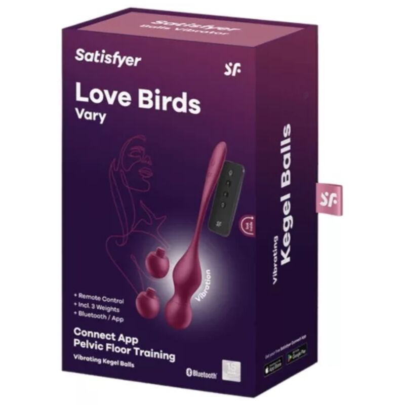 Satisfyer Vibrator-Love Birds Vary Bälle Vibratoren mit Anwendung · Vibratoren (Bild 2)