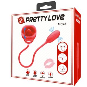 Fun Toys-Alyah Masturbator oral Rot-Silikon, 5 Geschwindigkeiten · Vibratoren (Bild 4)