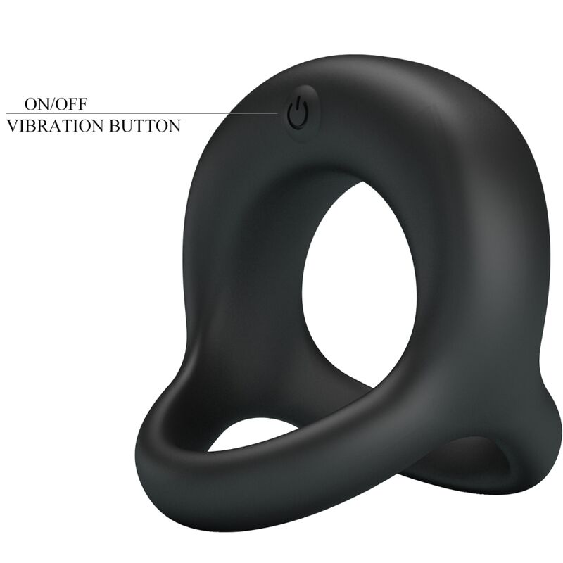 For Him-Elliott Ring Vibrator Schwarz-Silikon, 10 Geschwindigkeiten · Sextoys (Bild 9)