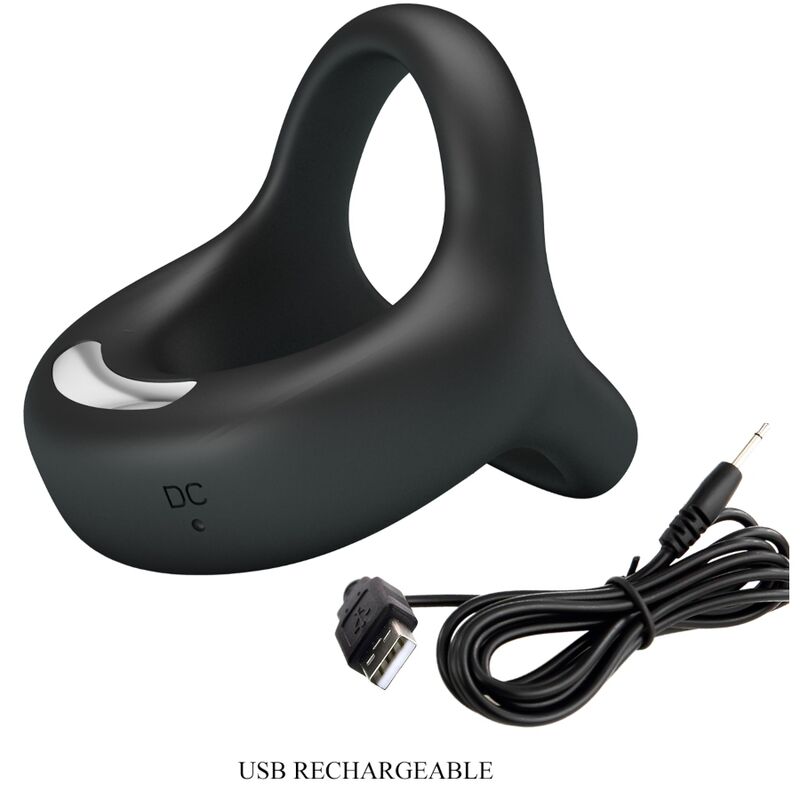 For Him-Elliott Ring Vibrator Schwarz-Silikon, 10 Geschwindigkeiten · Sextoys (Bild 6)