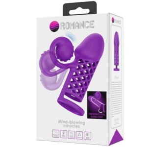 Romance-Harden Purple Penishülle Expandiert mit 10 Funktionen · Sextoys (Bild 9)