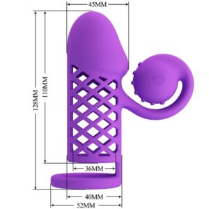 Romance-Harden Purple Penishülle Expandiert mit 10 Funktionen · Sextoys (Bild 6)