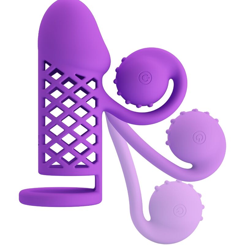 Romance-Harden Purple Penishülle Expandiert mit 10 Funktionen · Sextoys (Bild 5)