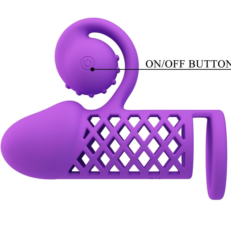 Romance-Harden Purple Penishülle Expandiert mit 10 Funktionen · Sextoys (Bild 7)