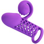 Romance-Harden Purple Penishülle Expandiert mit 10 Funktionen · Sextoys