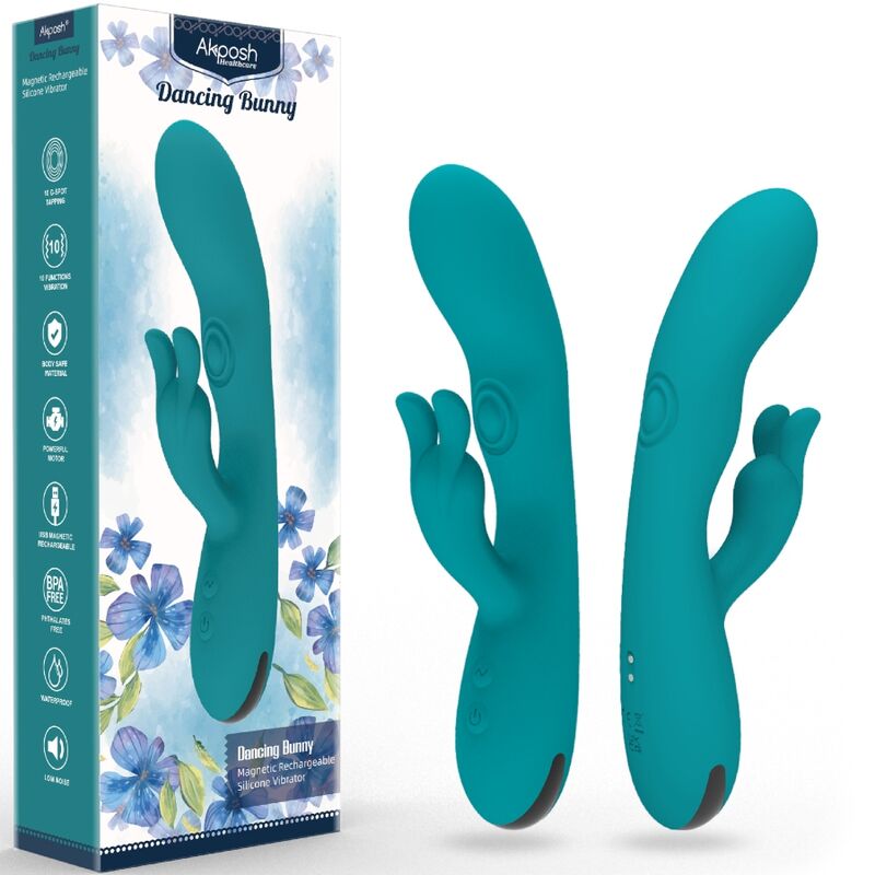 Armony-Dancing Bunny Vibrator Rabbit 10 Geschwindigkeit Grün-Silikon, 10 · Vibratoren (Bild 4)