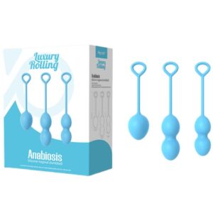 Armony-Vaginalanabiose Dumbbell 3 Blau-Silikon · Vibratoren (Bild 8)