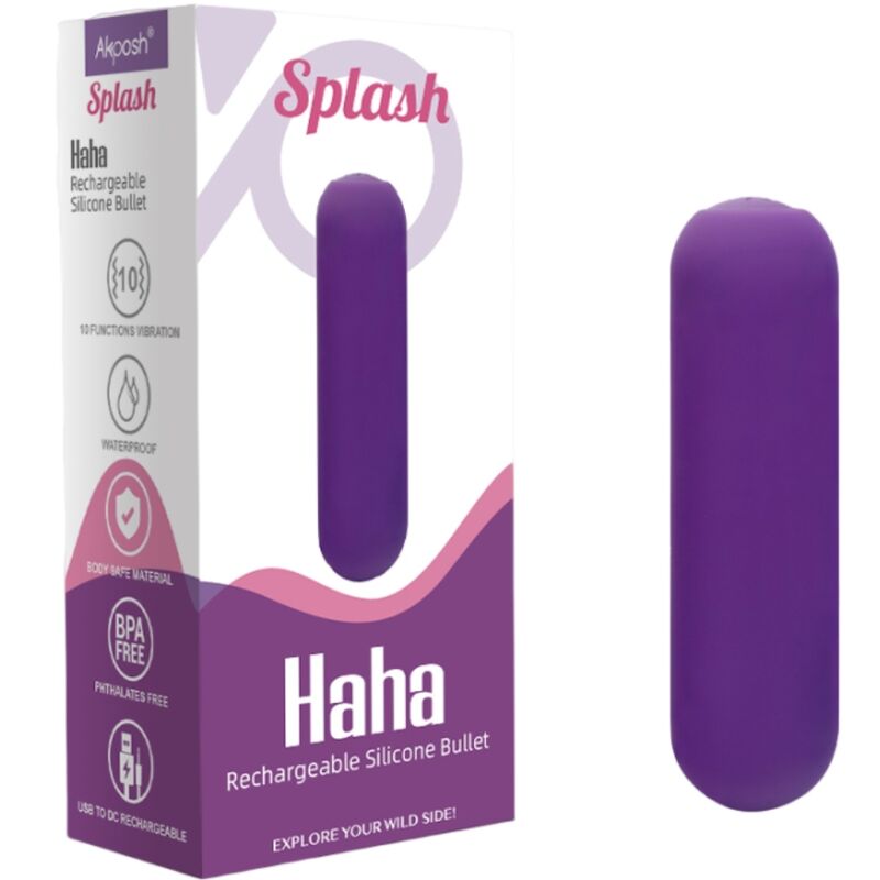 Armony-Splash Haha Vibrator Bullet aus Silikon 10 Vibrationen 75 X · Vibratoren (Bild 3)