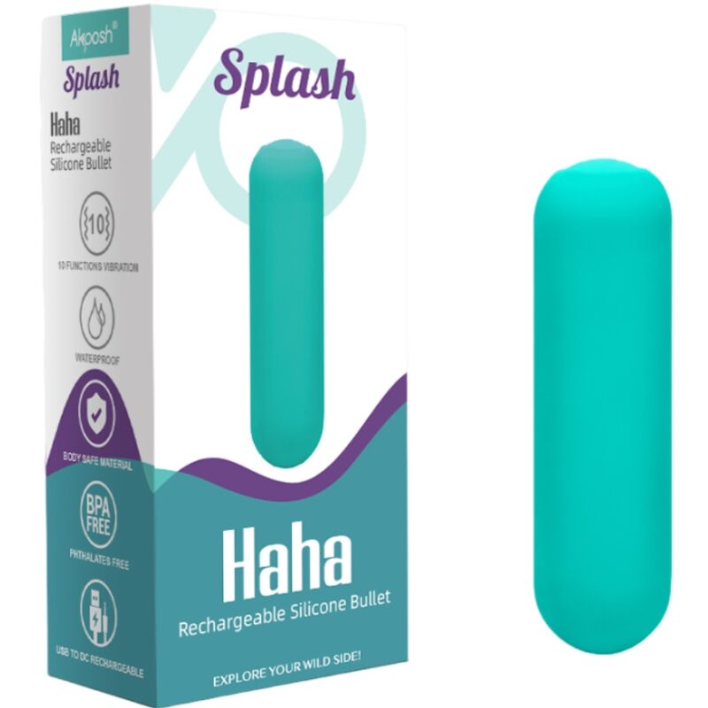 Armony-Splash Haha Vibrator Bullet aus Silikon 10 Vibrationen 75 X · Vibratoren (Bild 7)