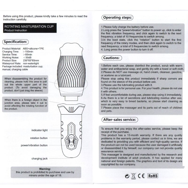 Armony-Belucci Masturbator Oral Vibrator Weiß-TPE · Sextoys (Bild 4)