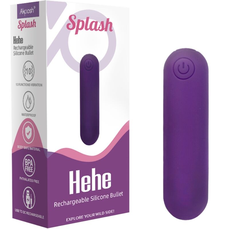 Armony-Splash Hehe Vibrator Bullet aus Silikon, 10 Vibrationen, 65 · Vibratoren (Bild 6)