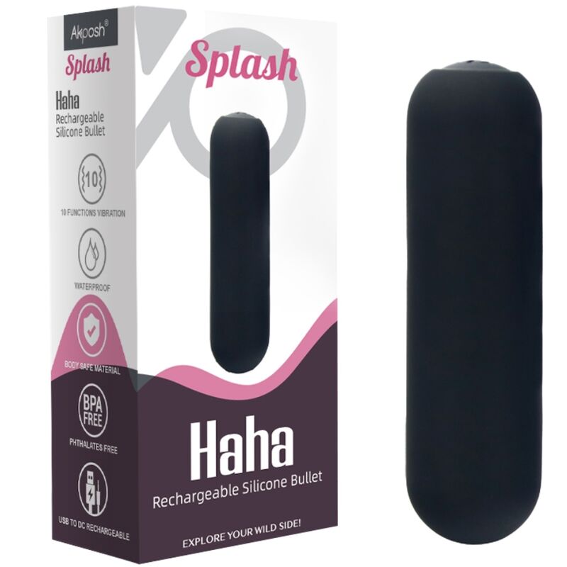 Armony-Splash Haha Vibrator Bullet aus Silikon, 10 Vibrationen, 75 · Vibratoren (Bild 5)