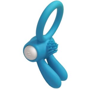 Armony-Herr Bunny Ring Vibrator aus Silikon Schwarz-Waterproof · Sextoys (Bild 5)