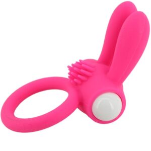 Armony-Herr Bunny Ring Vibrator aus Silikon Rosa-Waterproof · Sextoys (Bild 2)