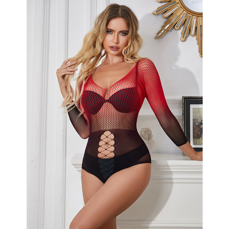 Subblime Dresses-952259 Elastisches Netzkleid mit langen Ärmeln · Spicy Dessous & Bodystockings (Bild 7)