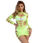 Subblime Dresses-952280 Elastisches Netzkleid mit Ärmeln · Spicy Dessous & Bodystockings