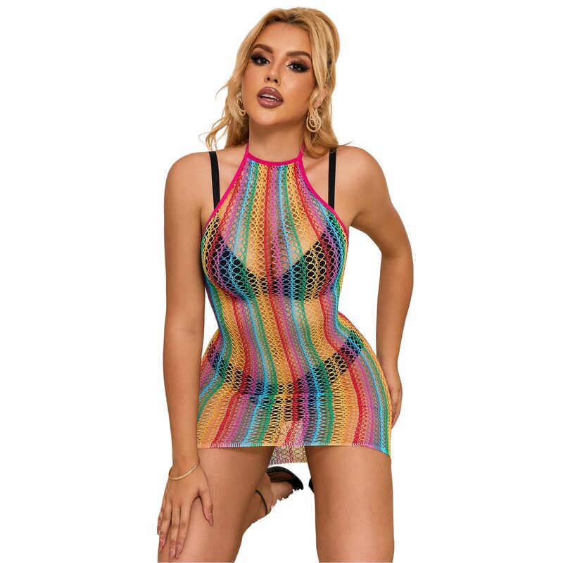 Subblime Dresses-952341 Regenbogennetzkleid, Einheitsgröße · Spicy Dessous & Bodystockings (Bild 9)