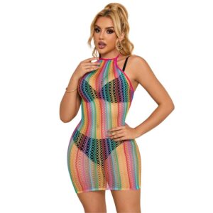 Subblime Dresses-952341 Regenbogennetzkleid, Einheitsgröße · Spicy Dessous & Bodystockings (Bild 10)