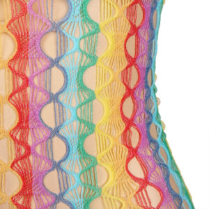 Subblime Dresses-952365 Kleid Netz Ausgeschnittene Schultern Regenbogen · Spicy Dessous & Bodystockings (Bild 7)