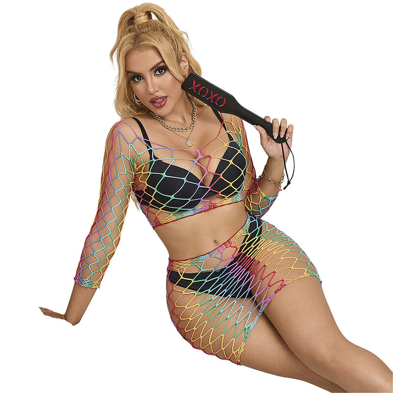 Subblime Sets-952440 Set 2 Teile Regenbogen-Shirt, Lange Ärmel One · Sexy Damen-Dessous (Bild 4)
