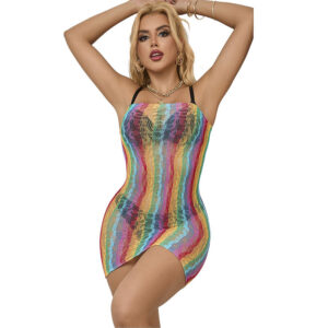 Subblime Dresses-952457 Kleid Netzwerk Rainbow Off-shoulder ohne · Spicy Dessous & Bodystockings (Bild 3)
