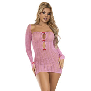 Subblime Dresses-952471 Kleid Netz Rosa, Einheitsgröße · Spicy Dessous & Bodystockings (Bild 4)