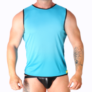 Macho-Sport-T-Shirt Blau