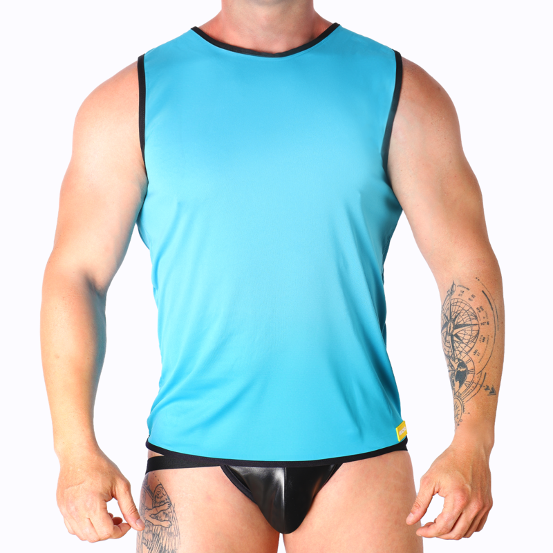 Macho-Sport-T-Shirt Blau