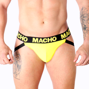 Macho Underwear-MX25A Jock Lycra Gelb