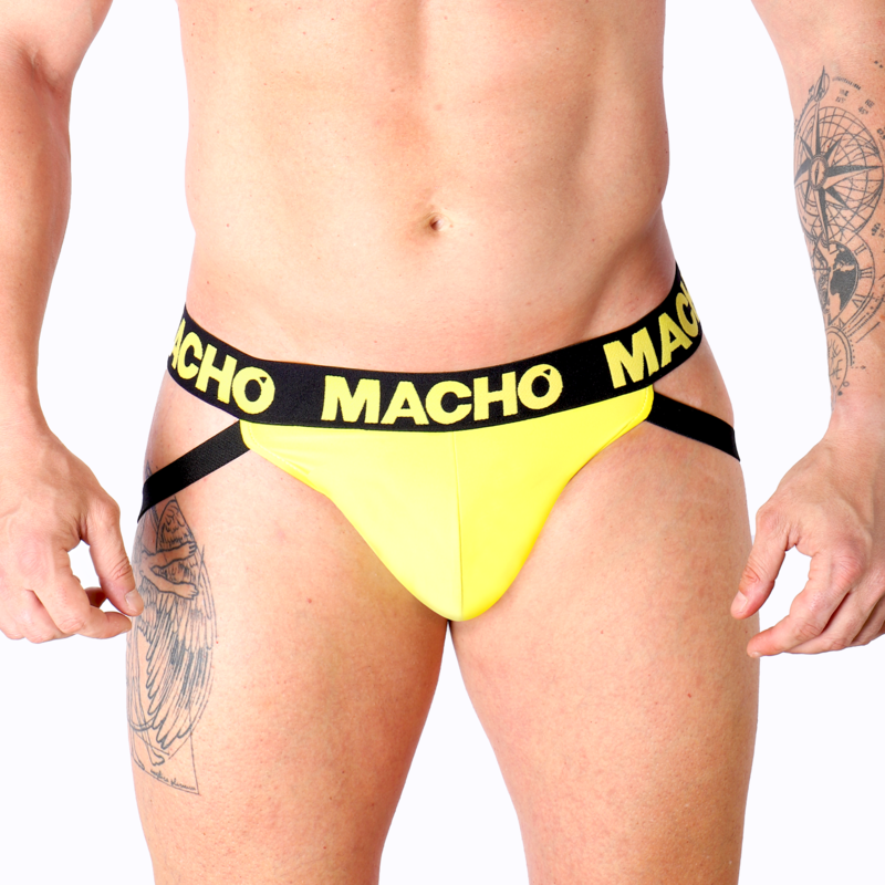 MACHO - MX25A JOCK LYCRA YELLOW S Macho Underwear-MX25A Jock Lycra Gelb · Herrenunterwäsche